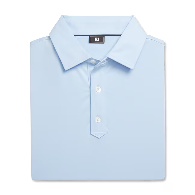 Footjoy Solid Lisle Polo Sky Blue TRADITIONAL FIT