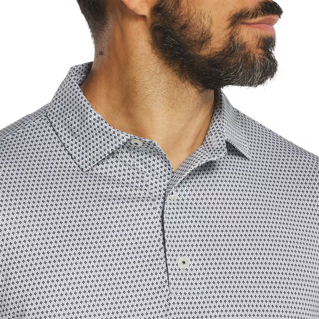 Footjoy Stellar Print Polo Grey/White/Black