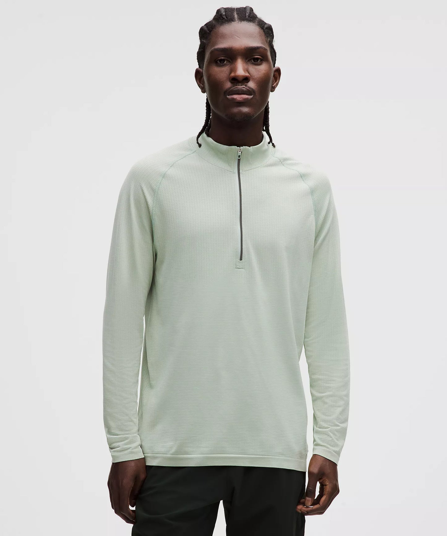 Lululemon Metal Vent Half Zip Fog Green