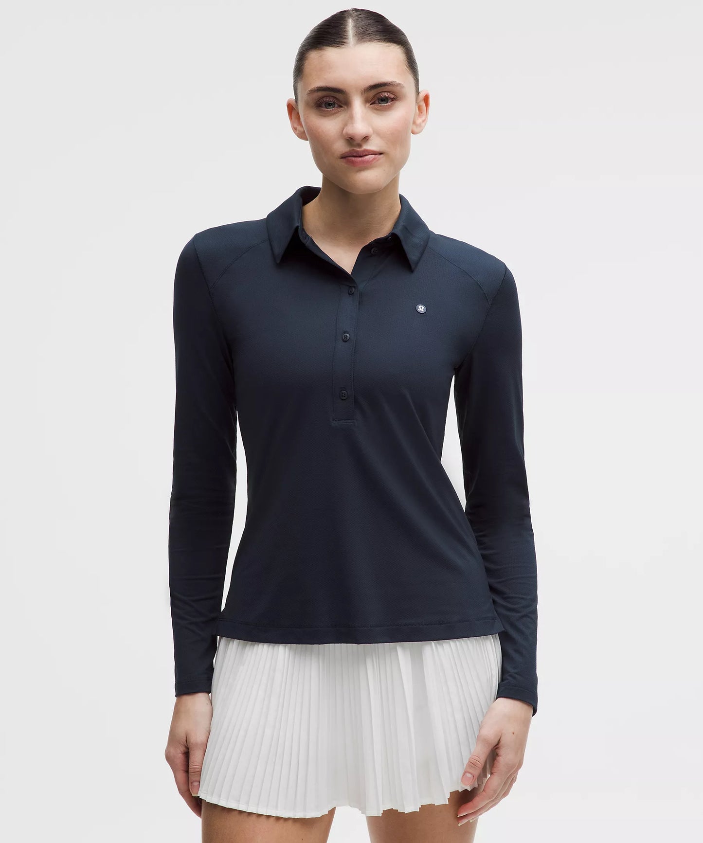 Lululemon Quick-Dry Long-Sleeve Polo Shirt *Straight Hem