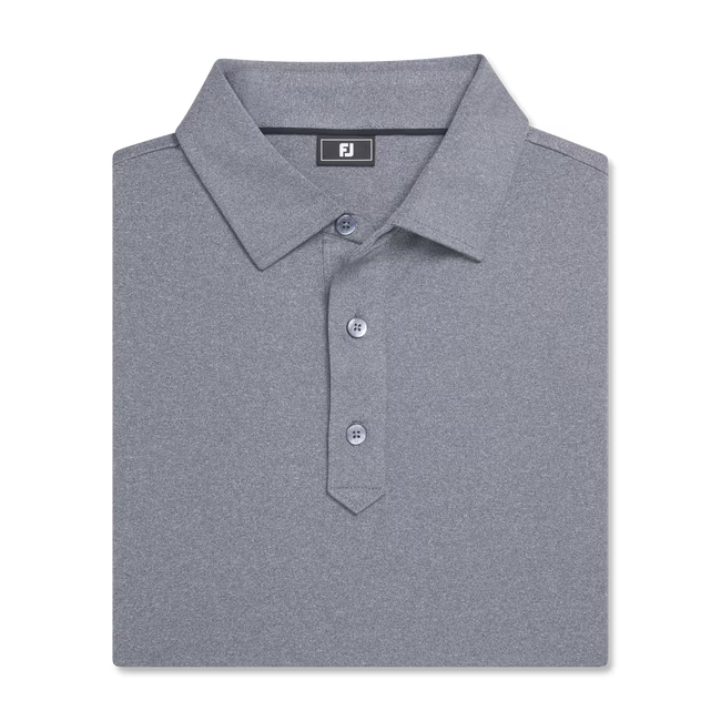 Footjoy Solid Lisle Polo Heather Charcoal TRADITIONAL FIT
