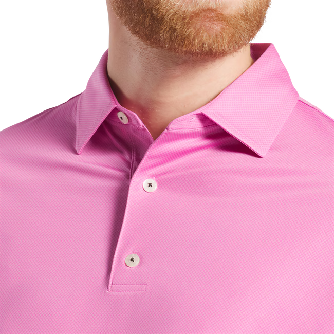 Footjoy Tonal Dot Print ATHLETIC FIT Pink