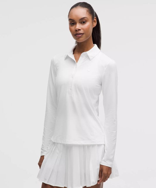 Lululemon Quick-Dry Long-Sleeve Polo Shirt *Straight Hem
