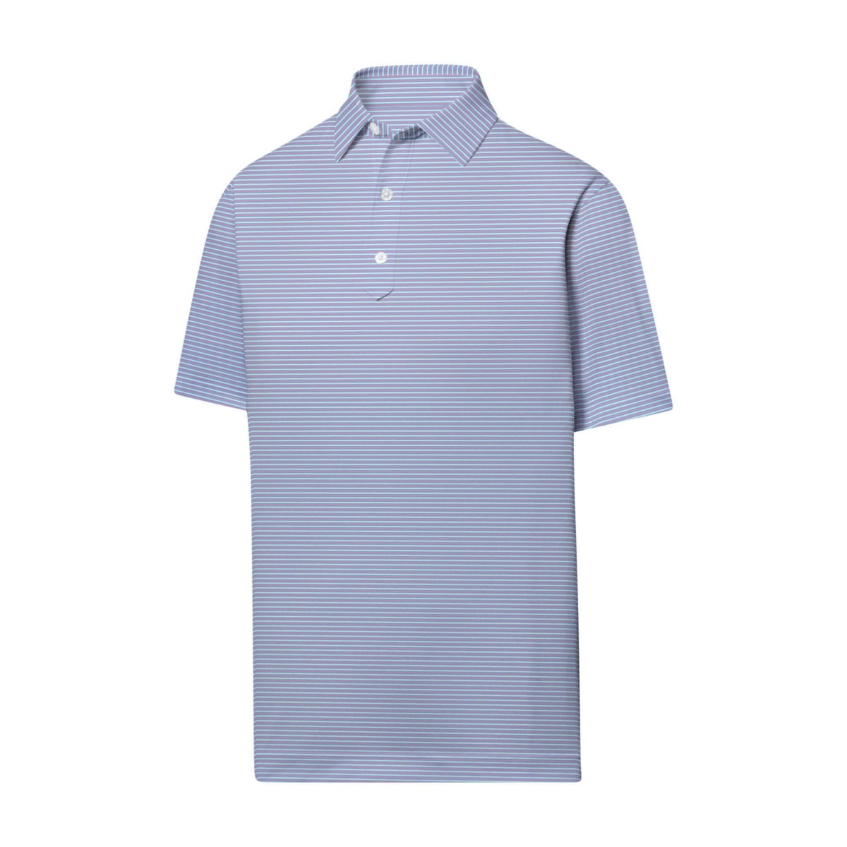 Footjoy Smooth Stripe Jersey Polo Lt Blue/Pink/White