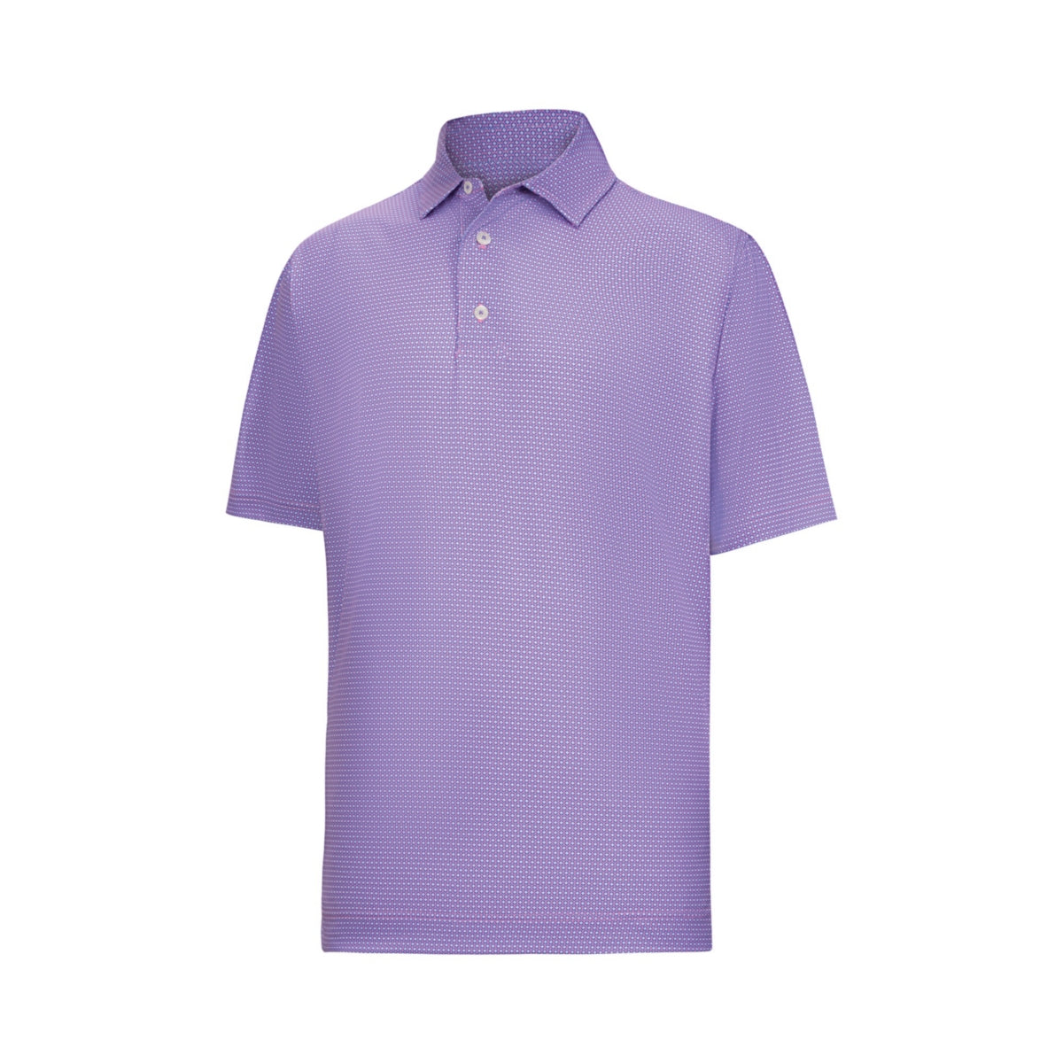 Footjoy Stellar Print Polo Pink Pop/Vivid Violet/White