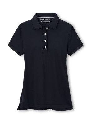 Ladies Peter Millar Short Sleeve Button Polo